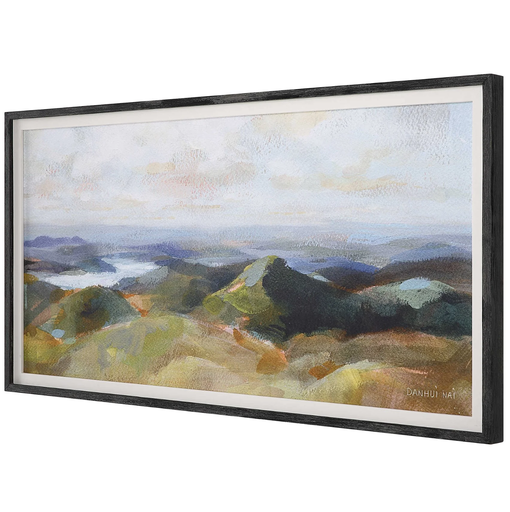 Above the Lakes Framed Print