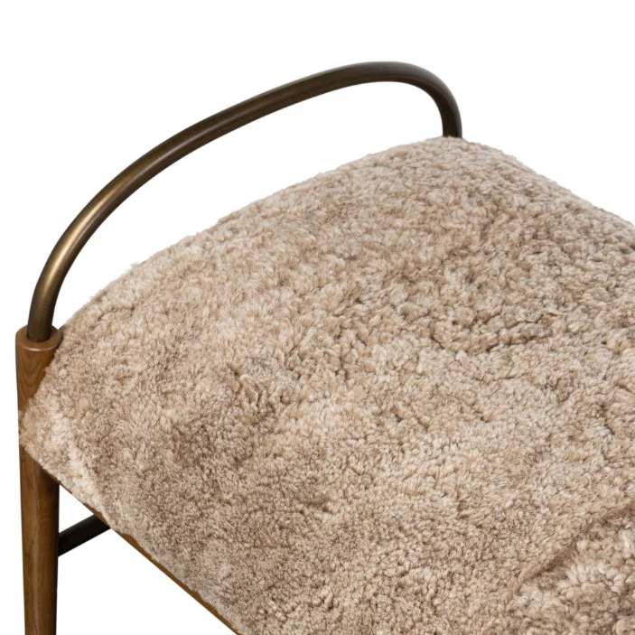 Amber Lewis X Four Hands Demi Accent Bench - Image 4