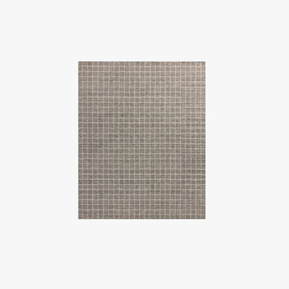 Amber Lewis X Loloi Cedar Rug in Charcoal/Ivory
