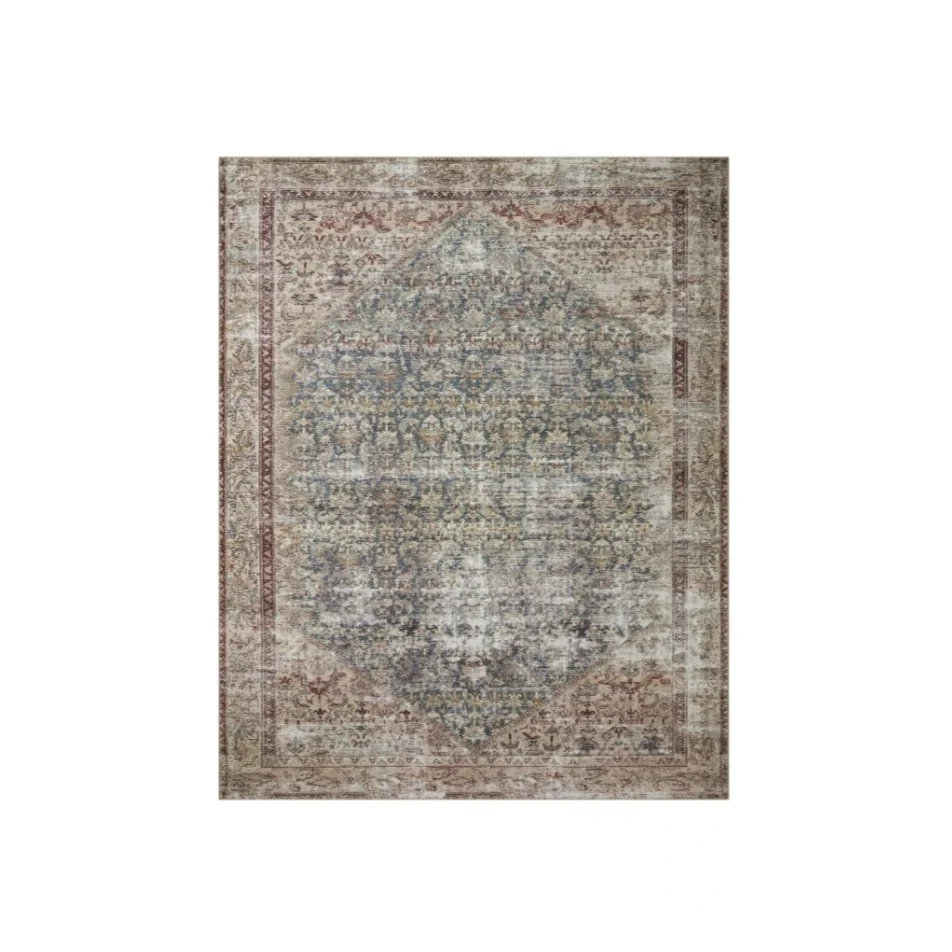 Amber Lewis X Loloi Georgie Rug in Teal/Antique