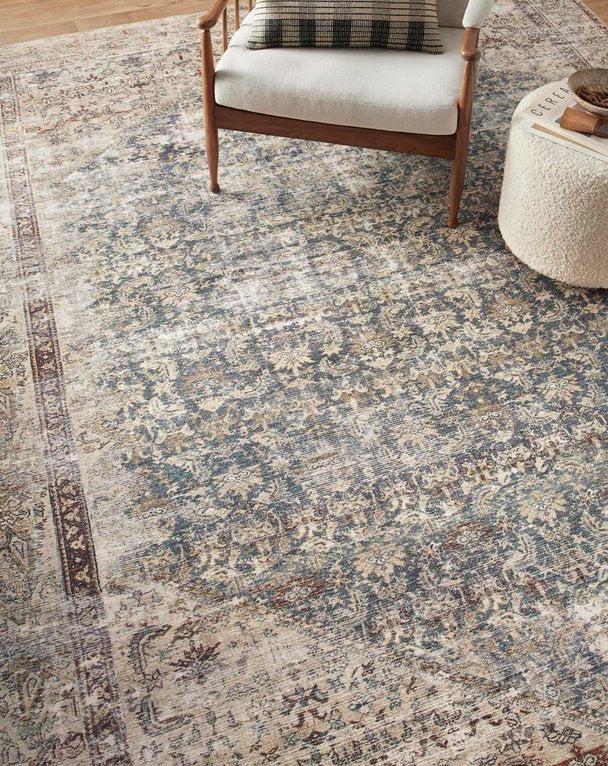 Amber Lewis X Loloi Georgie Rug in Teal/Antique - Image 2