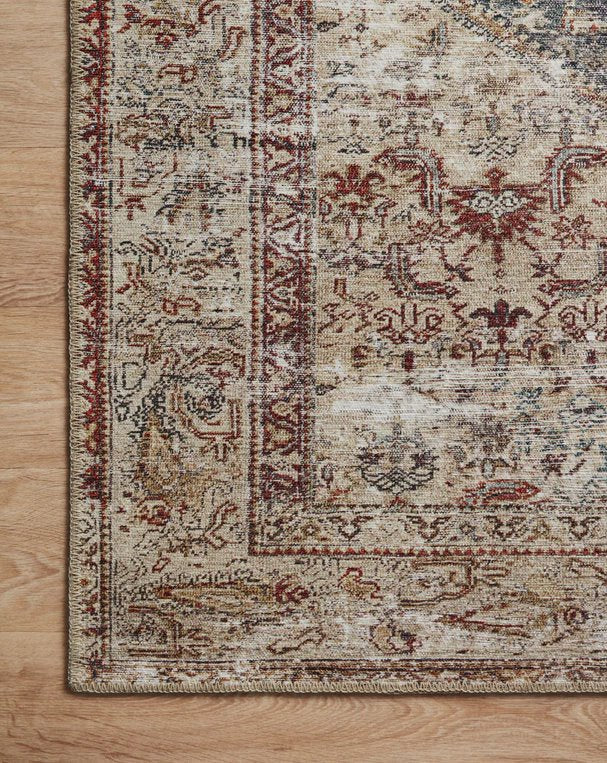 Amber Lewis X Loloi Georgie Rug in Teal/Antique - Image 3