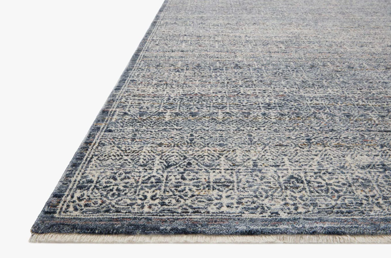 Amber Lewis X Loloi Zuma Rug in Denim/Ivory - Image 6