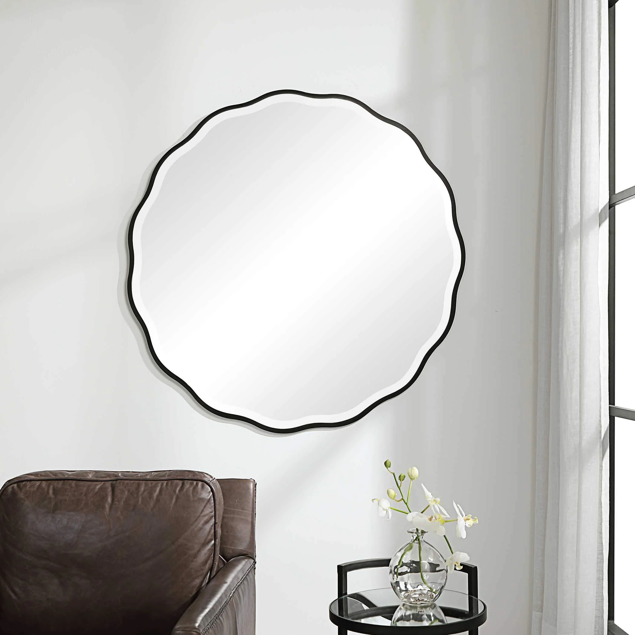 Aneta Round Mirror - Image 3