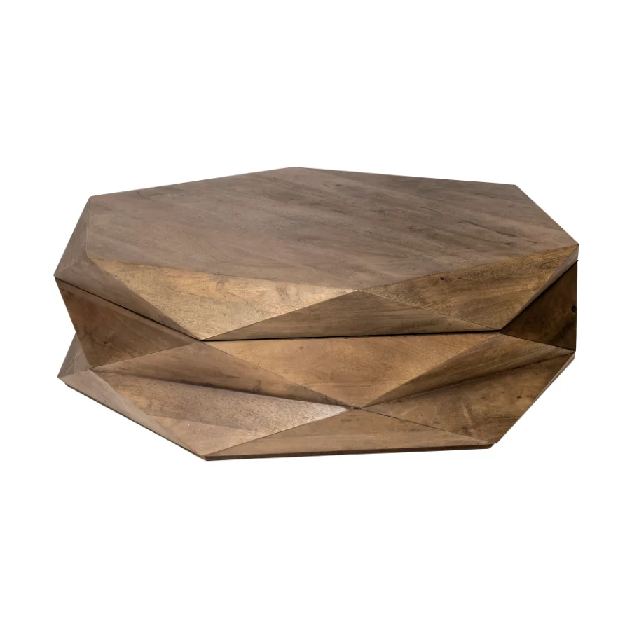 Arreto Hexagonal Storage Coffee Table