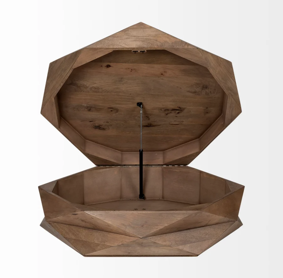 Arreto Hexagonal Storage Coffee Table - Image 9