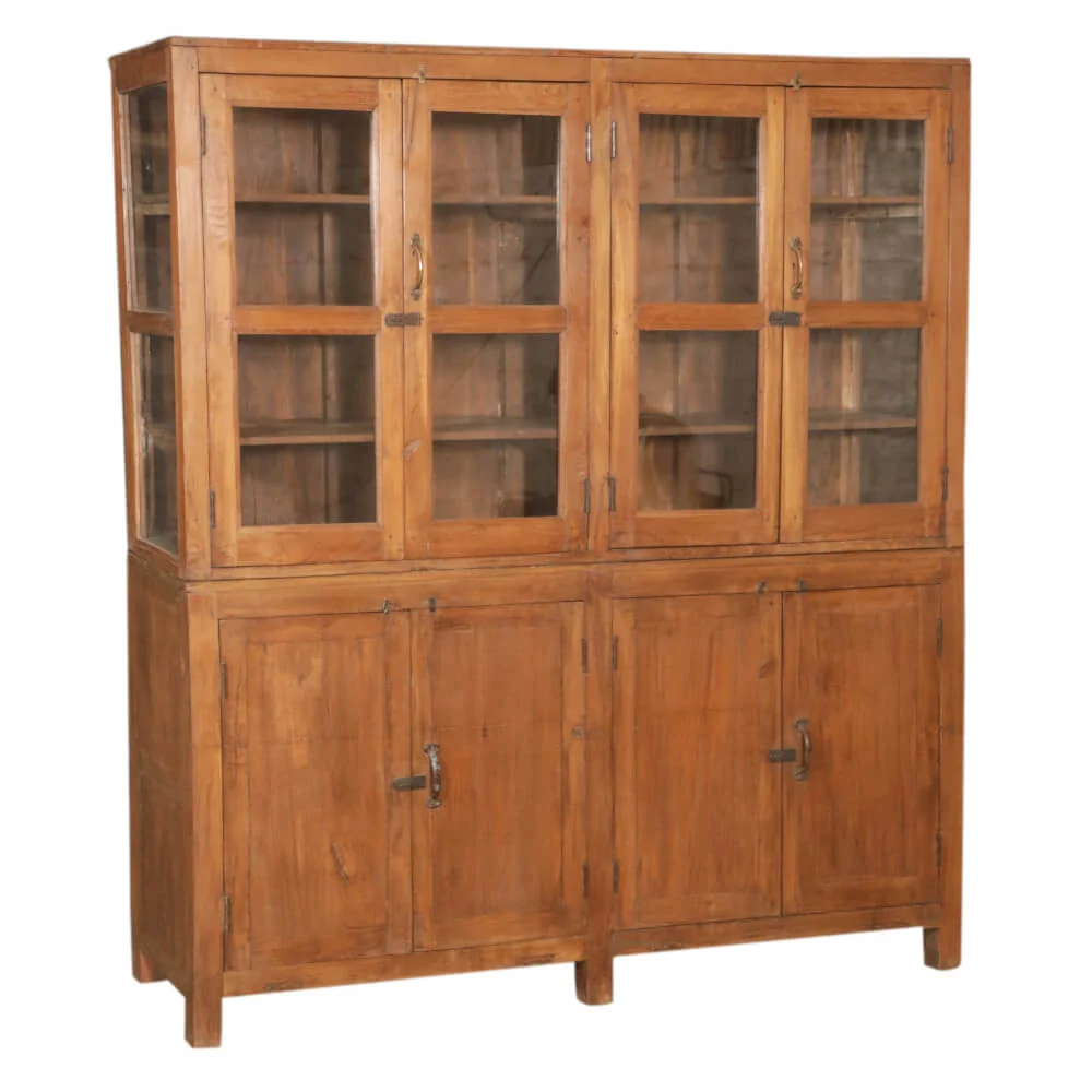 Artisan Teak Hutch with Glass - Image 2