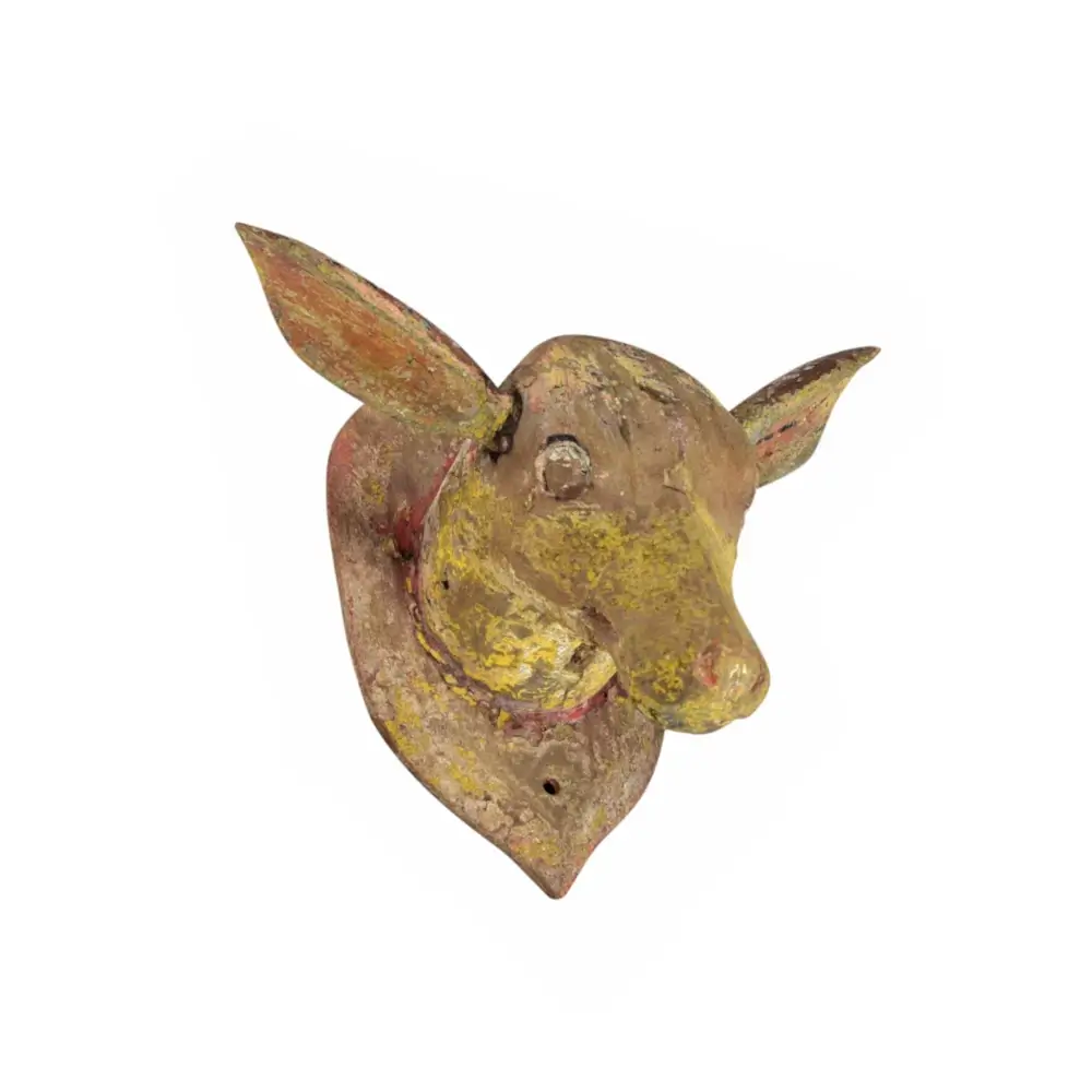 Artisan Teak Wood Deer Head