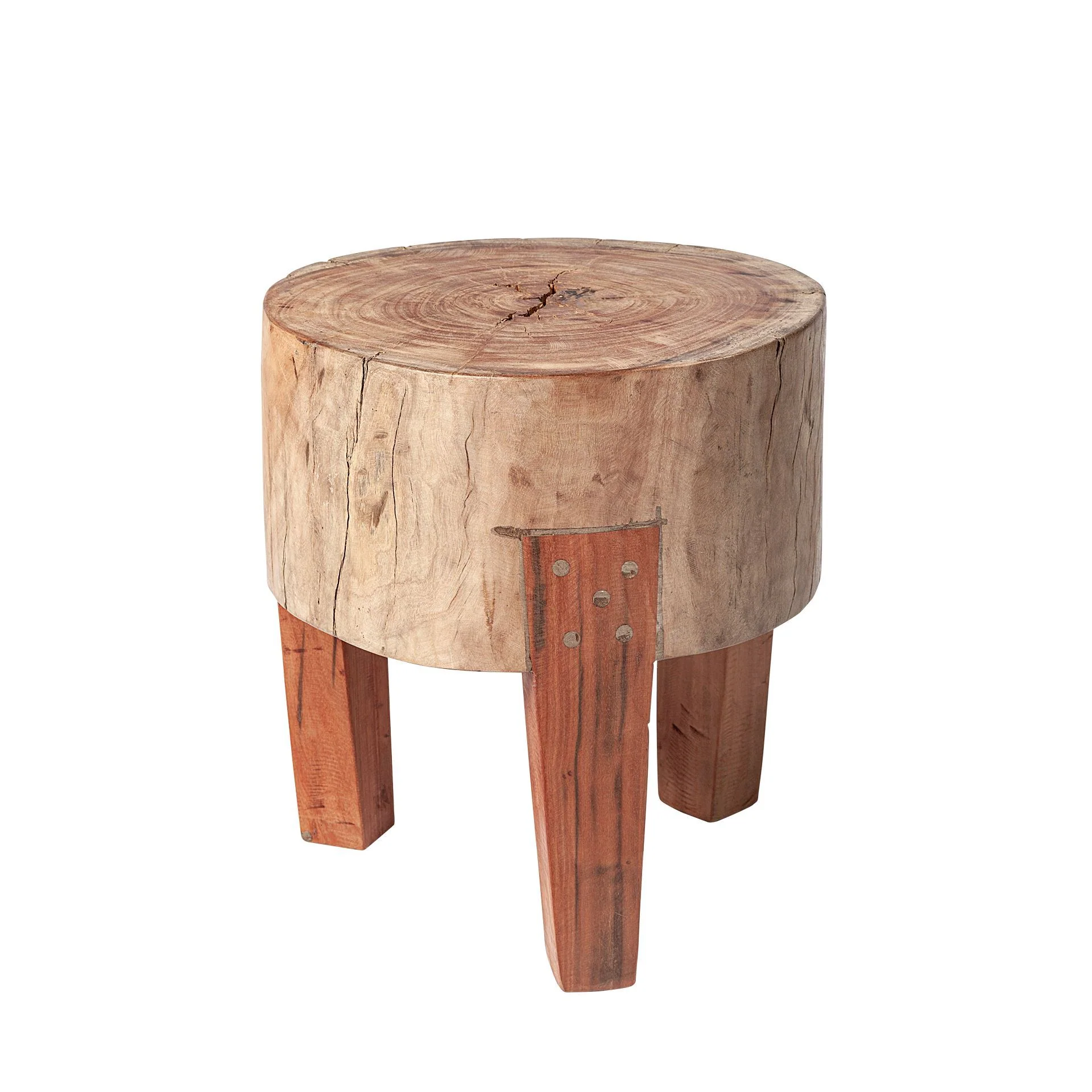 Asco Rustic Wood Stool