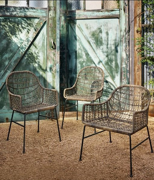 Bandera Outdoor Woven Dining Chair - Image 10