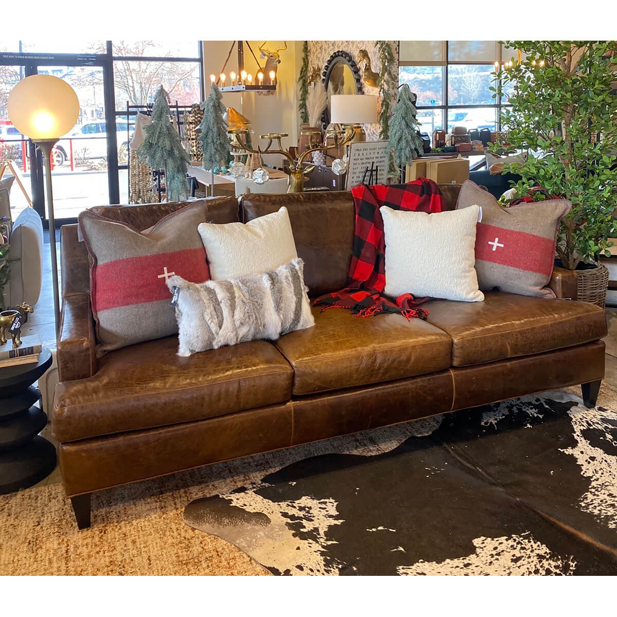 Barker Leather Sofa - Image 3