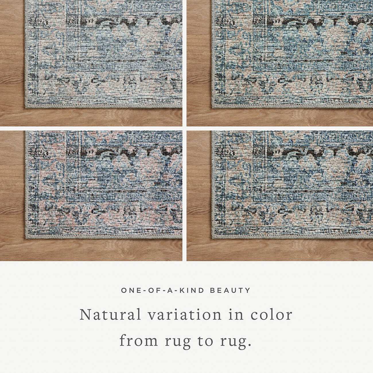 Amber Lewis x Loloi Billie Rug in Denim/Blush - Image 6