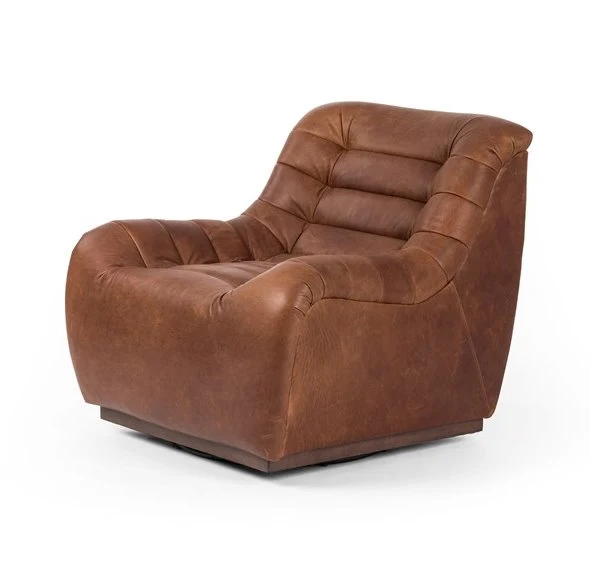 Binx Leather Swivel Chair - Image 2