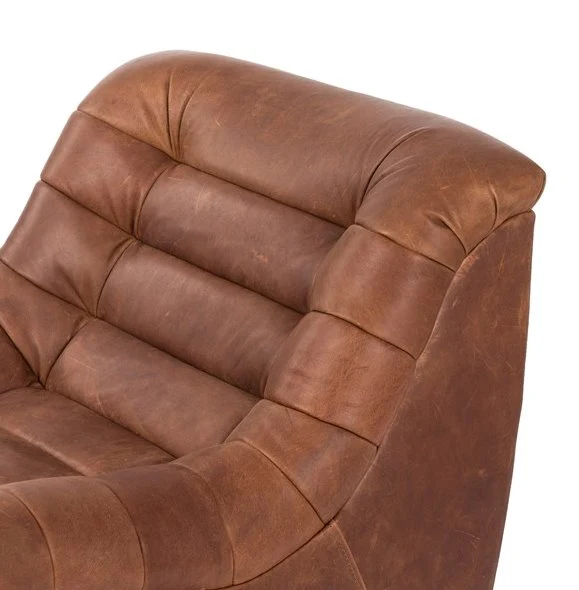 Binx Leather Swivel Chair - Image 3