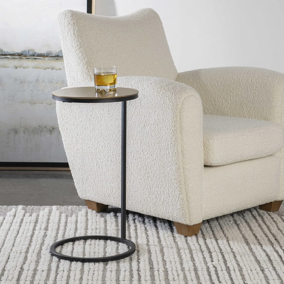 Brunei Accent Table in Gold/Black - Image 5