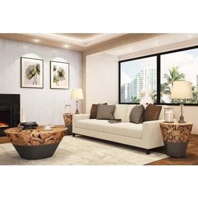 Bruno Reclaimed Teak Coffee Table - Image 4