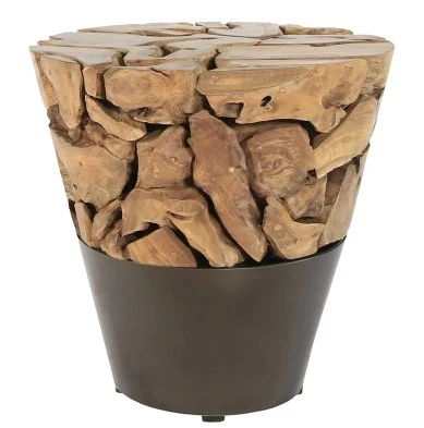 Bruno Recycled Teak Root End Table - Image 4