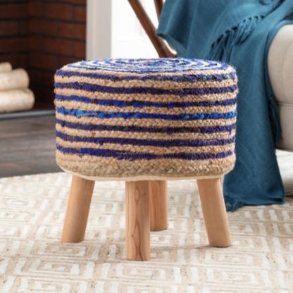 Cambrai Jute Footstool - Image 6