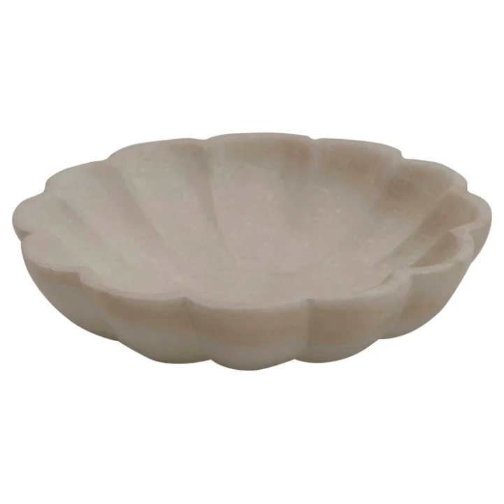 Carved Marble Flower Dish - Image 2