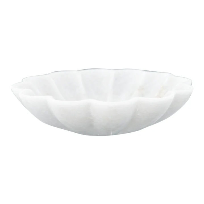 Carved Marble Flower Dish - Image 4