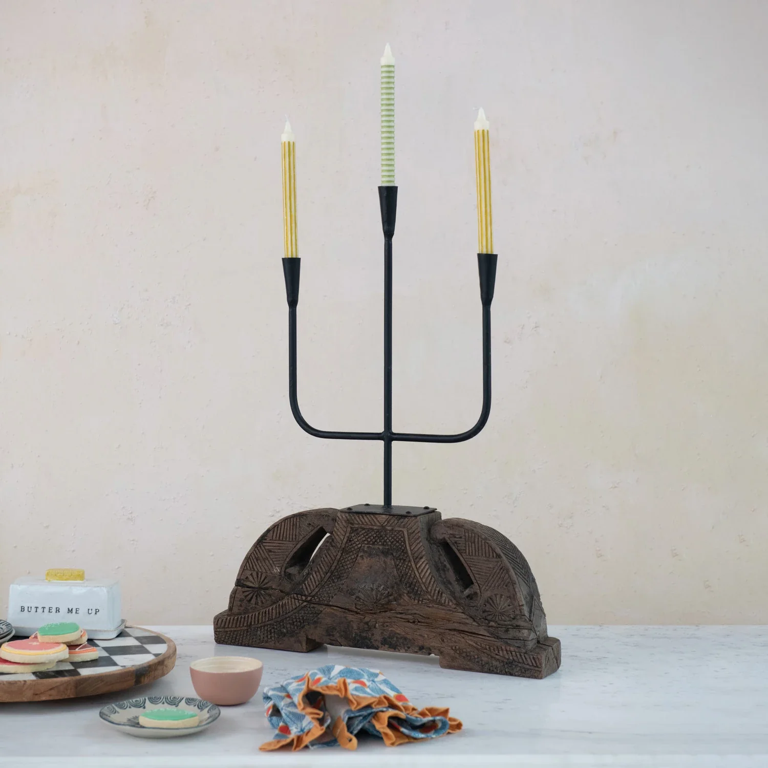 Cast Iron Candelabra - Image 4