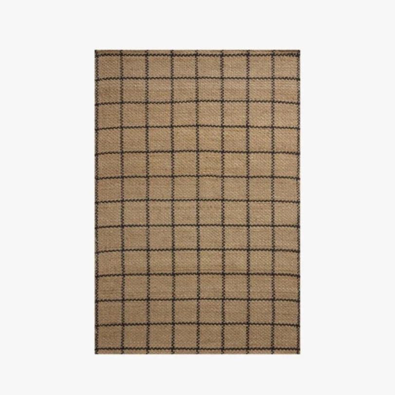 Chris Loves Julia X Loloi Fletcher Rug in Natural/Black