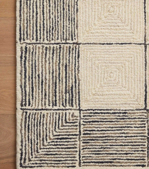 Chris Loves Julia X Loloi Francis Rug in Cream/Black - Image 4