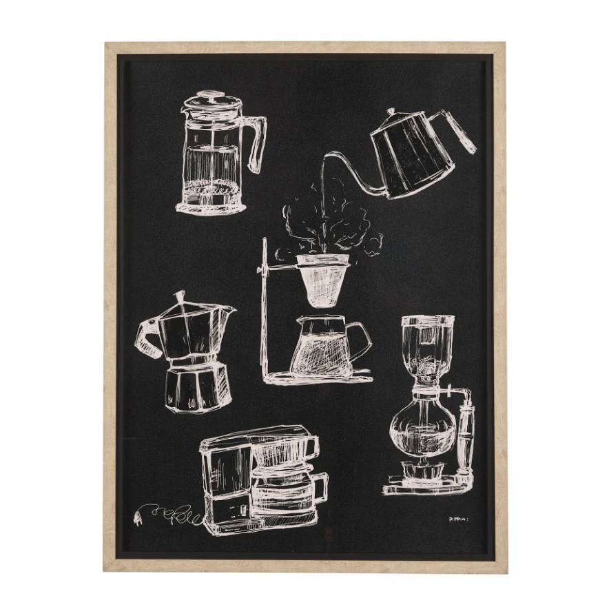 Coffee Maker Study Framed Art