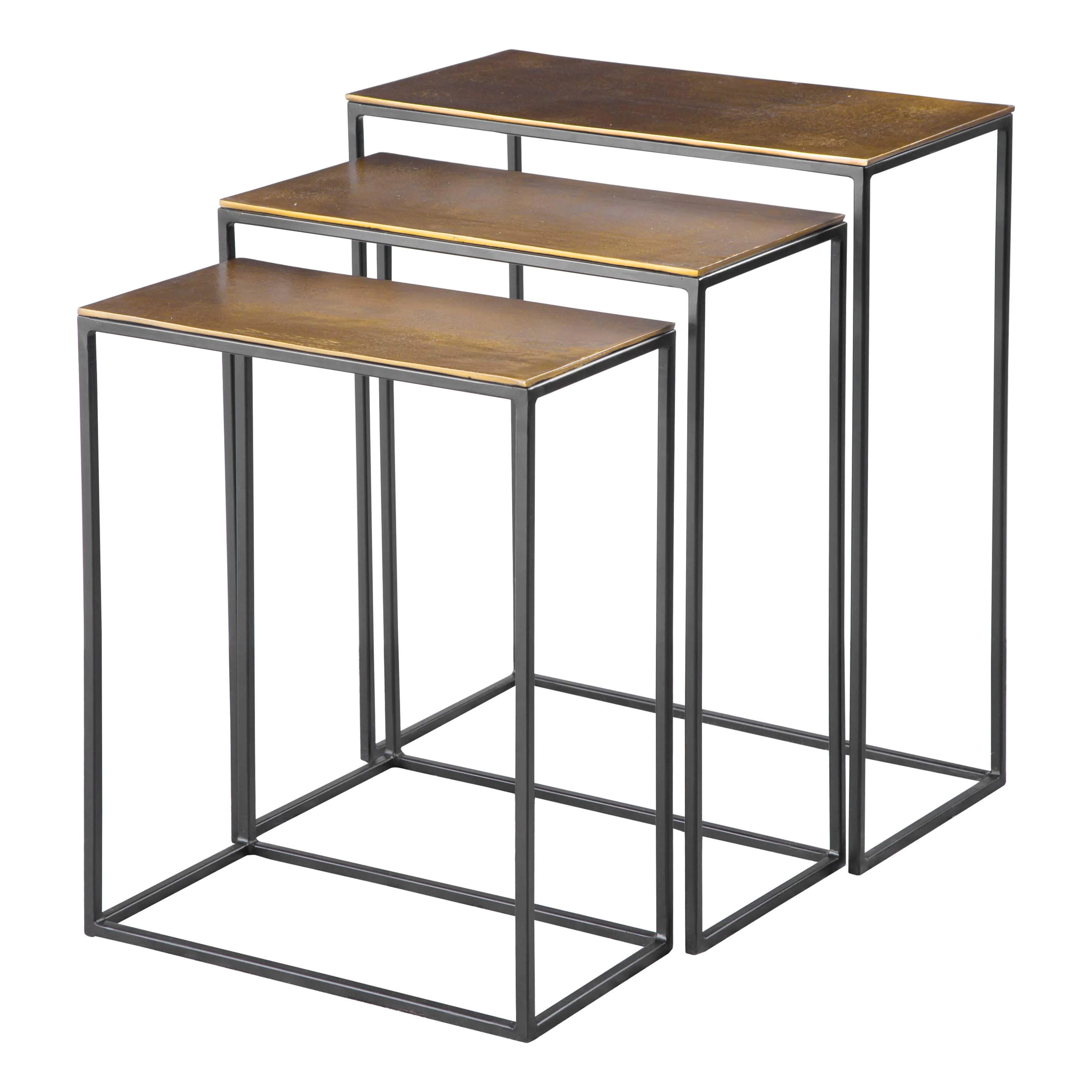 Coreene Iron Nesting Table Set - Image 3