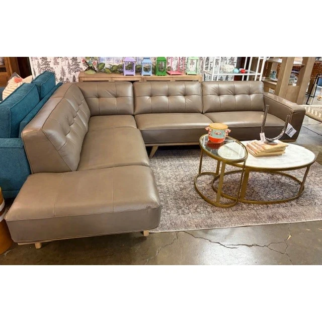 Eddison Leather Sectional