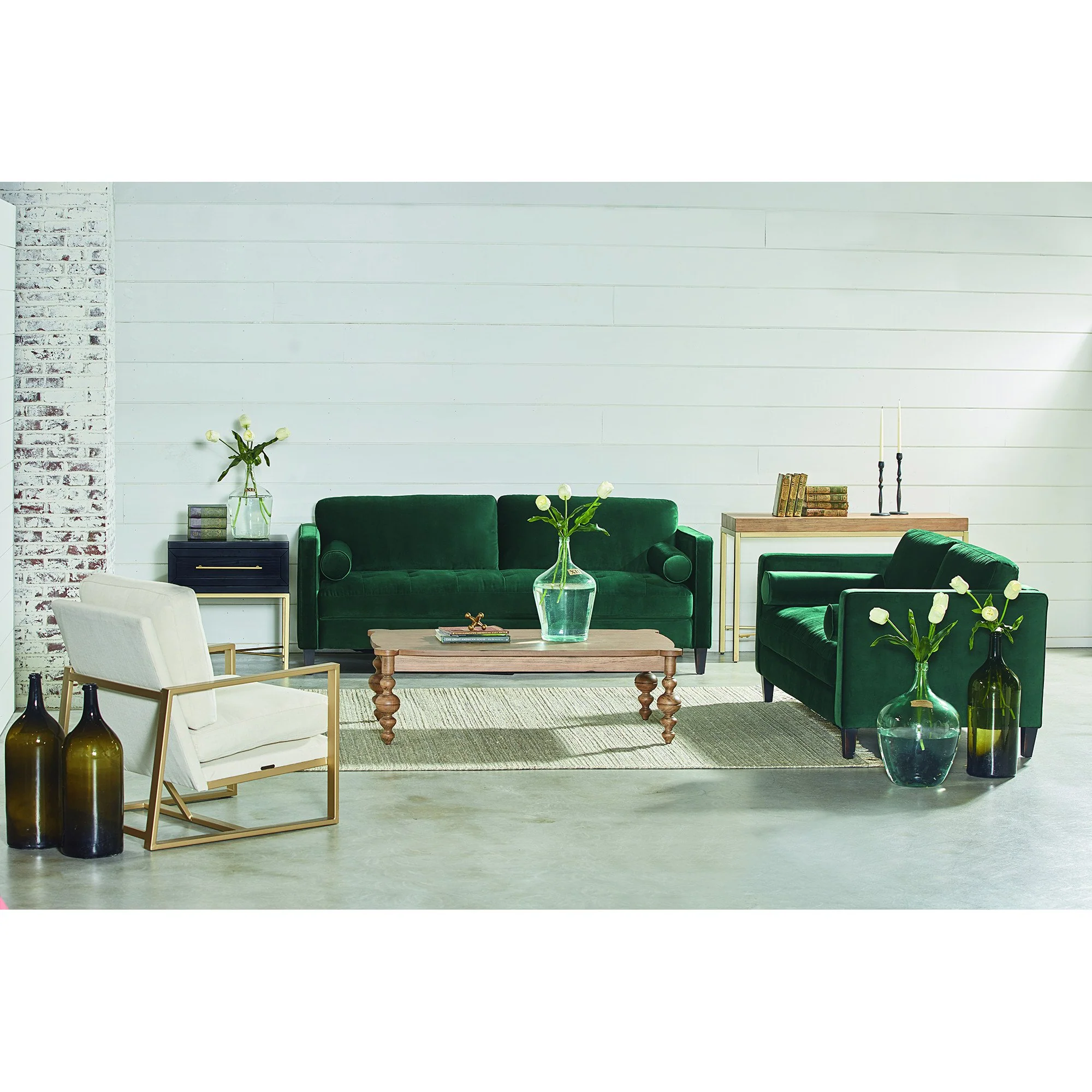 Dapper Velvet Sofa - Image 3