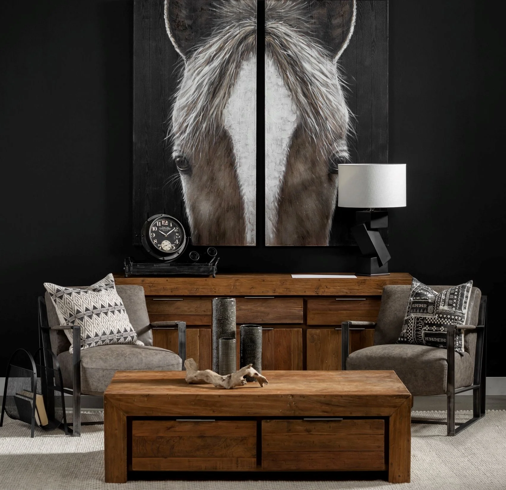 Equus Diptych Framed Art - Image 4