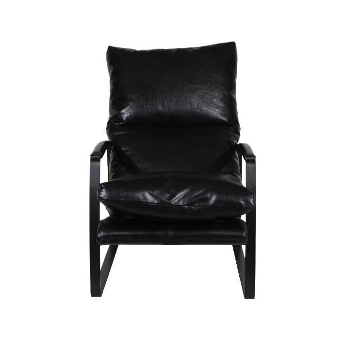 Eugene Leather Accent Chair - Image 3