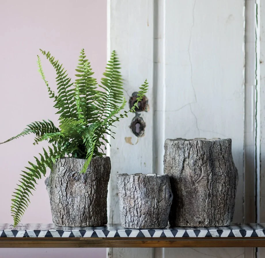 Faux Bois Log Planter - Image 3