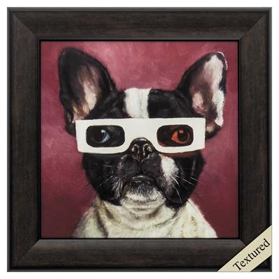 Framed Animal Wall Art "3D Dog"