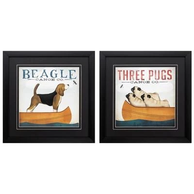 Framed Animal Wall Art "Dog's Life"