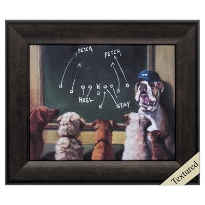 Framed Animal Wall Art "Game Plan"