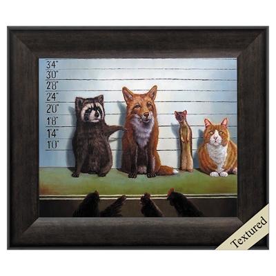 Framed Animal Wall Art "The Usual Suspects"