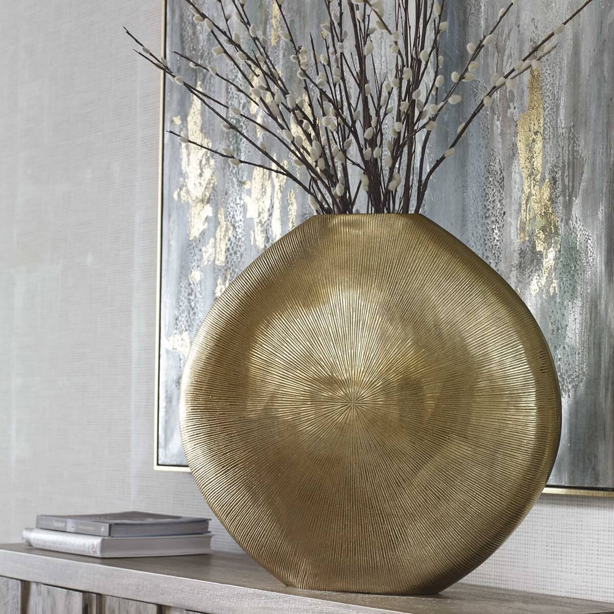 Gretchen Vase in Gold - Image 3