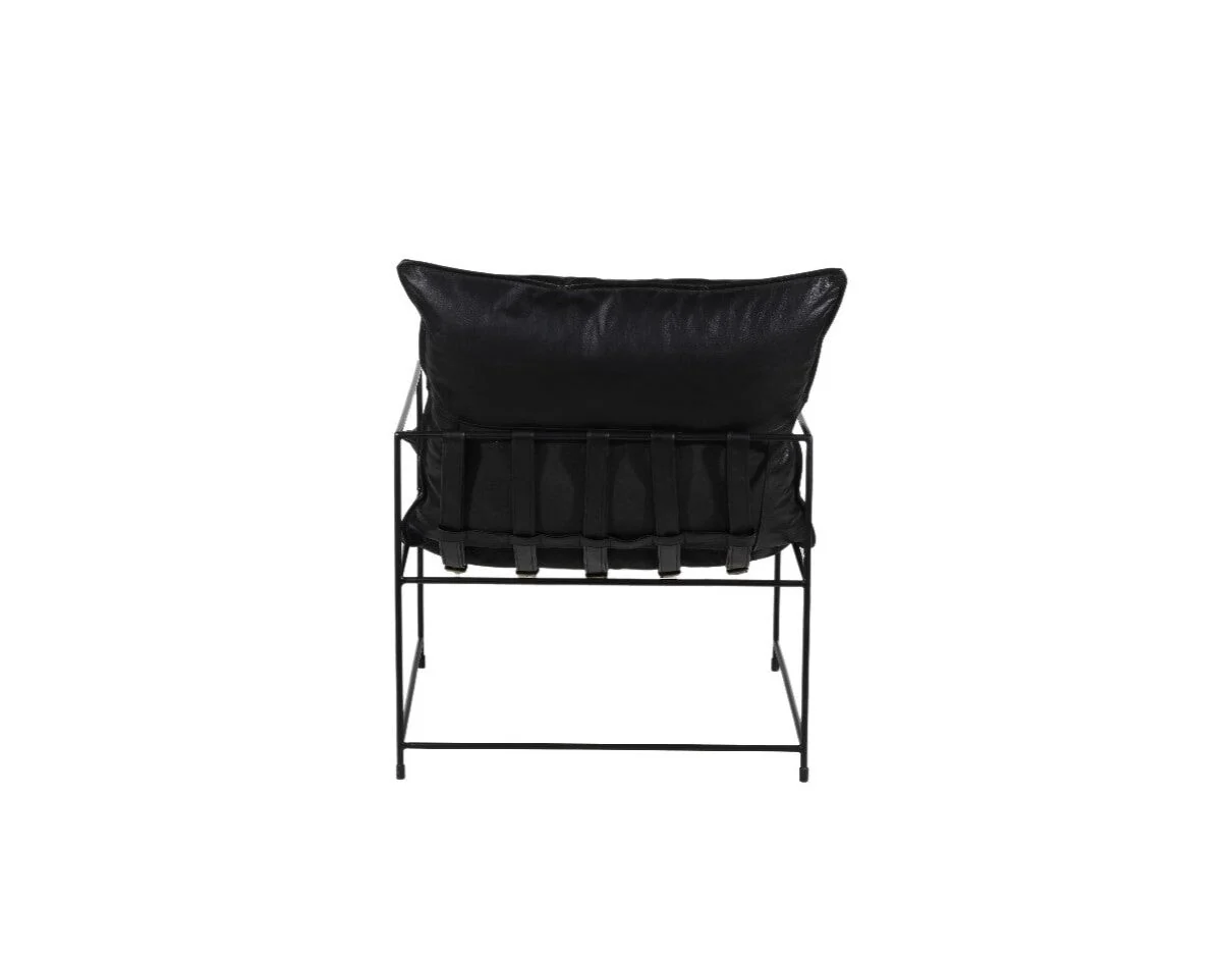 Hagen Leather Accent Chair - Image 9
