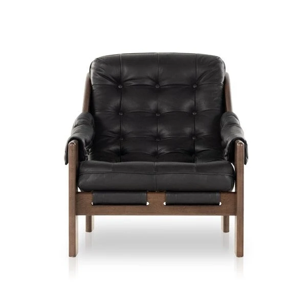 Halston Leather Chair - Image 4