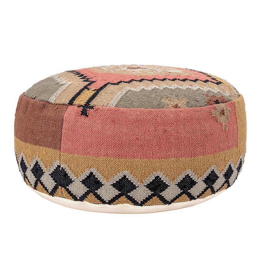 Hand-Woven Kilim Pouf - Image 3