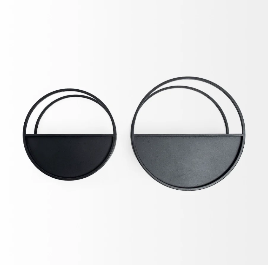 Hank Set of 2 Metal Wall Planters - Image 2