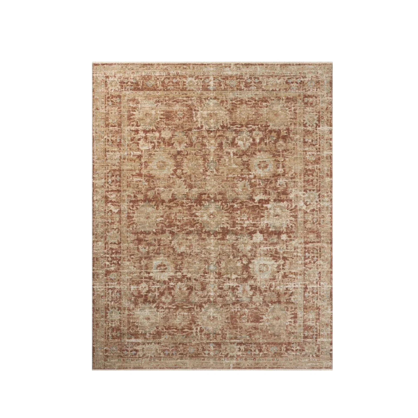 Heritage Rug in Brick/Multi