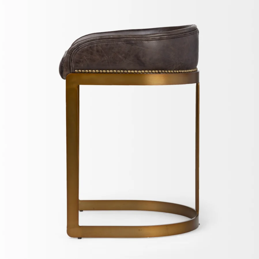 Hollyfield Leather Counter Stool - Image 5