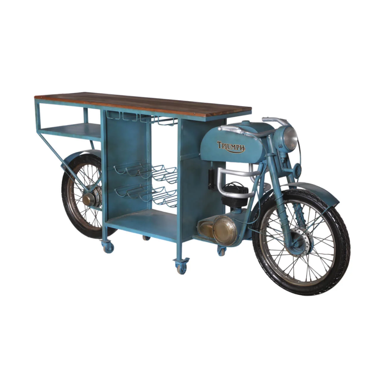 Iron Bike Bar with Shelves - Image 2