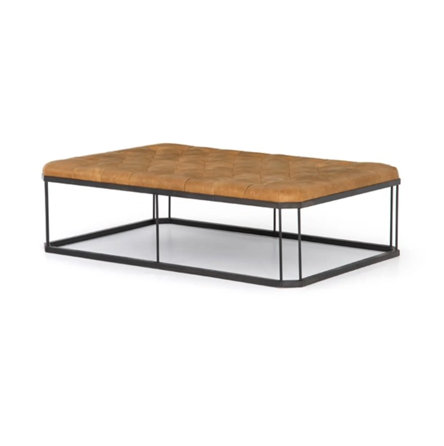 Isle Leather Ottoman - Image 2