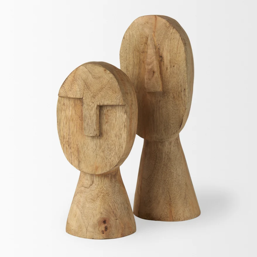 Ivan Wooden Head Sculpture - Image 16