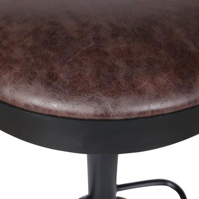 Juno Gaslift Faux Leather Barstool - Image 2