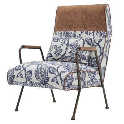 Kahlo Chair in Blue & White Floral Print